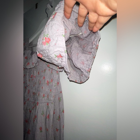 R.Vivimos Puff Sleeve Ruffles Square Neckline Floral Bridgerton Romantic Dress M - Picture 6 of 12